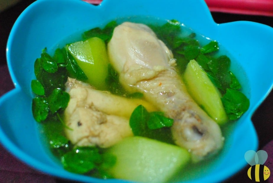 chicken tinola with malunggay
